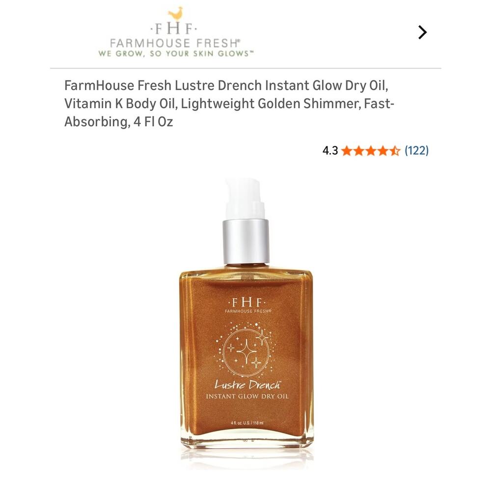 FarmHouse Fresh Lustre Drench Instant Glow Dry Oil